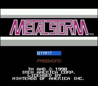 une photo d'Ã©cran de Metal Storm sur Nintendo Nes